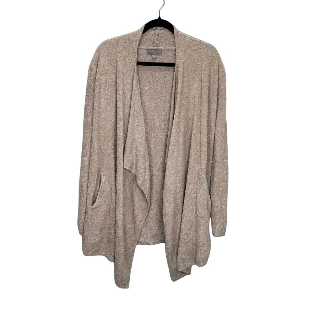 Barefoot Dreams Cozychic Lite Island Wrap Super Soft Cardigan Tan size S/M
